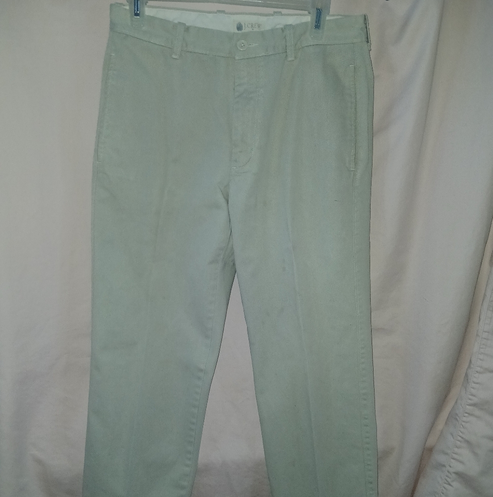 J. Crew Men's Light Green Chinos